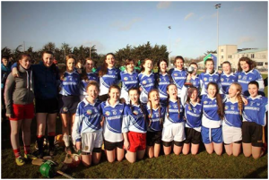 The Dunshaughlin girls celebrate